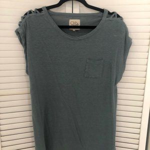 Criss Cross Sleeve Top